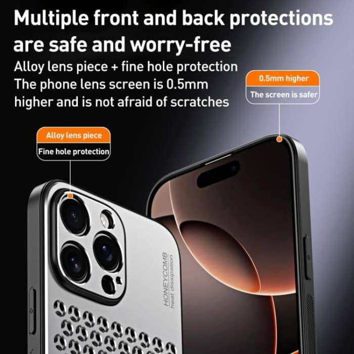 Honeycomb Radiating Alloy Phone Case, For iPhone 13 Pro Max, For iPhone 13 Pro, For iPhone 13 – Bild 7