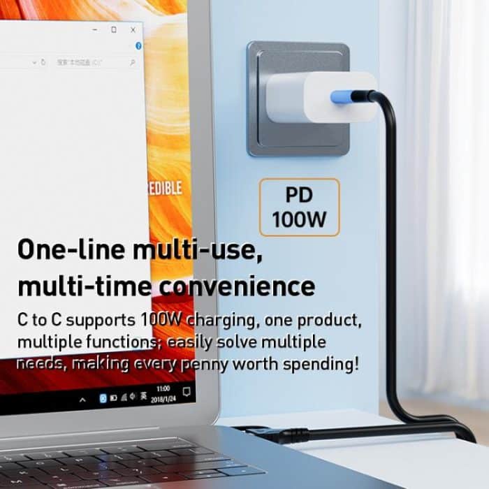 YCE-V292 2-in-1-Adapterkabel Typ C auf Typ C und HDMI 2.0 – Bild 6