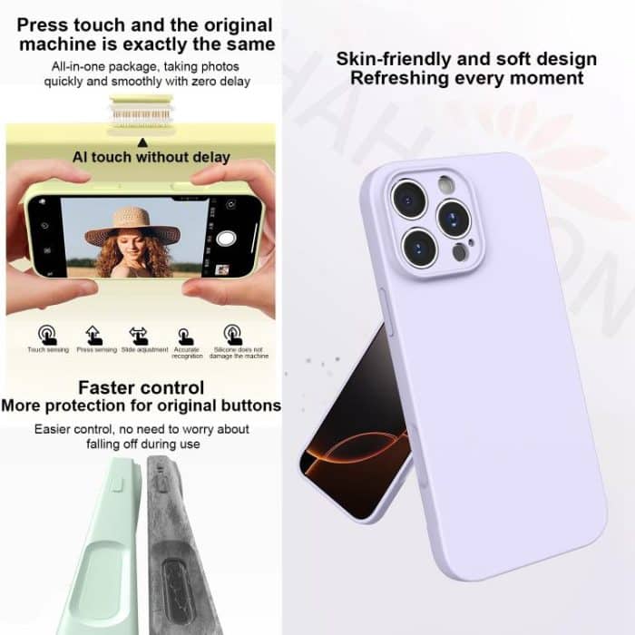 Fine Hole Liquid Silicone Phone Case, For iPhone 14 Pro Max, For iPhone 13 Pro Max – Bild 3