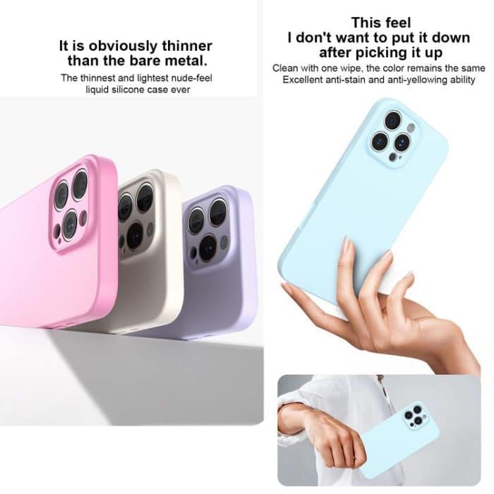 Fine Hole Liquid Silicone Phone Case, For iPhone 16, For iPhone 15 Pro Max – Bild 5