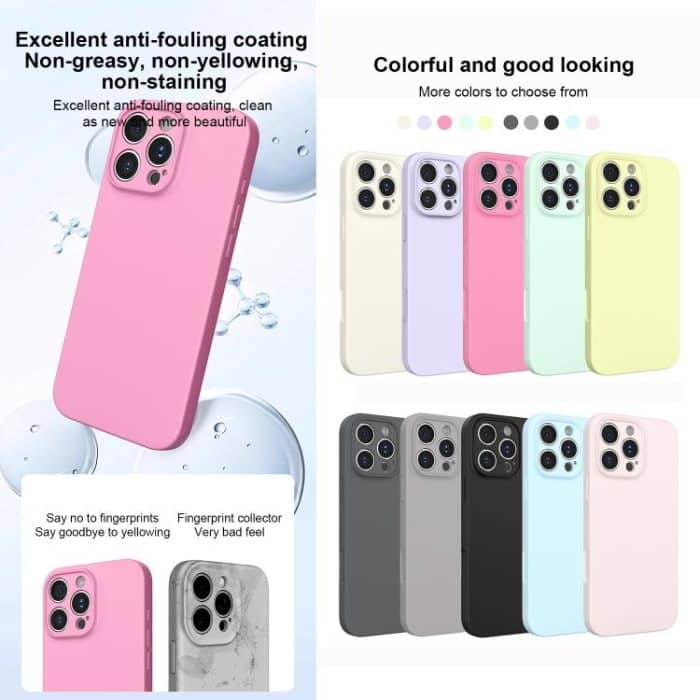 Fine Hole Liquid Silicone Phone Case, For iPhone 14 Pro Max, For iPhone 13 Pro Max – Bild 6