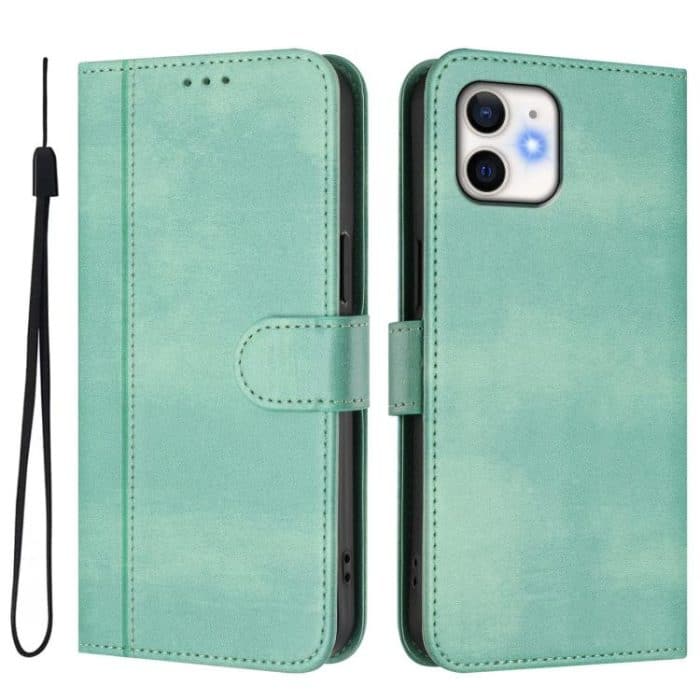 Line Splicing Buckle Retro Leather Phone Case, For iPhone 11, For iPhone 11 Pro, For iPhone X / XS – Bild 2