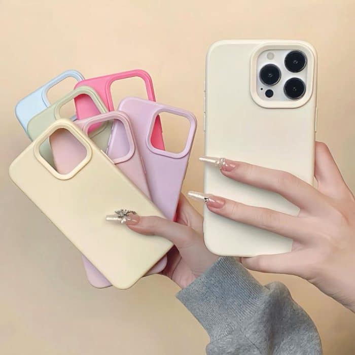 Dopamine Simple Imitation Liquid Silicone Phone Case, For iPhone 15, For iPhone 14 Plus – Bild 5