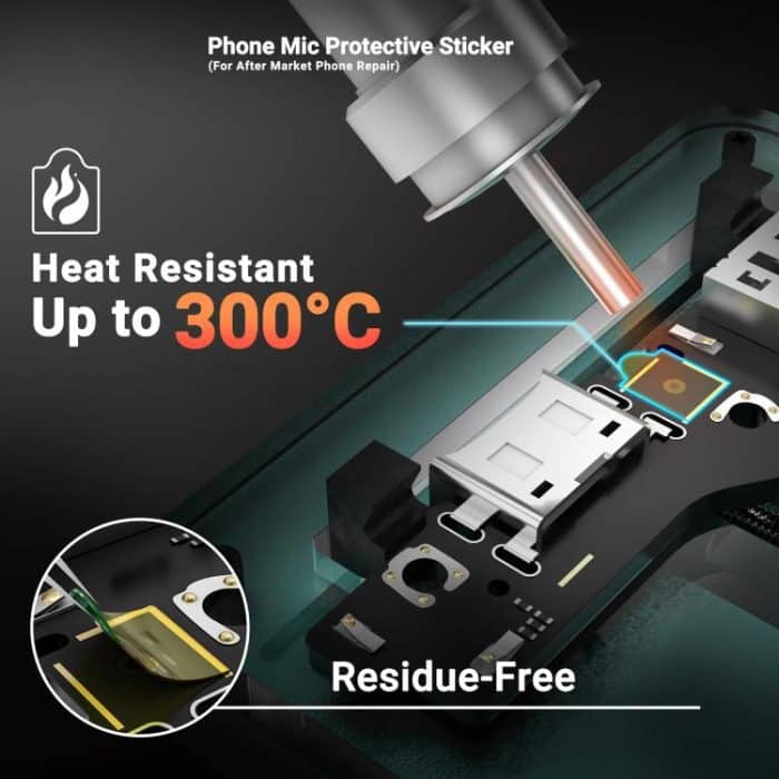 2UUL DA32 500 in 1 Telefonmikrofon-Schutzaufkleber – Bild 4