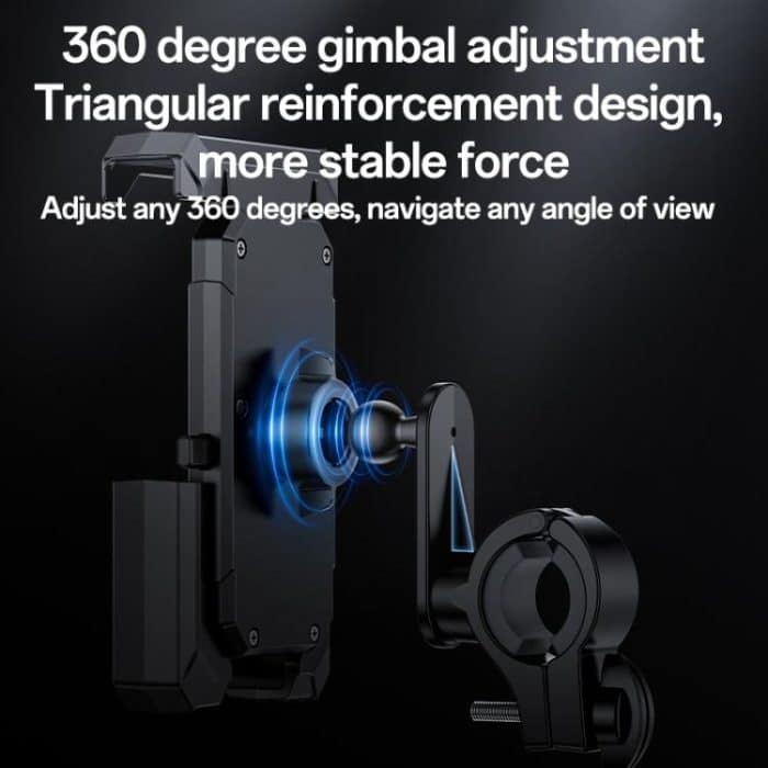 Yesido C331 360 Degree Adjustment Mechanical Locking Bicycle Phone Holder, C331 – Bild 4