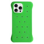 Solid Color Holes Heat Dissipation PC Shockproof Phone Case, For iPhone 16 Pro Max, For iPhone 16 Pro