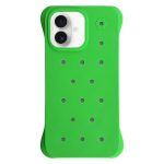 Solid Color Holes Heat Dissipation PC Shockproof Phone Case, For iPhone 16 Plus, For iPhone 16