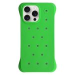 Solid Color Holes Heat Dissipation PC Shockproof Phone Case, For iPhone 15 Pro Max, For iPhone 15 Pro