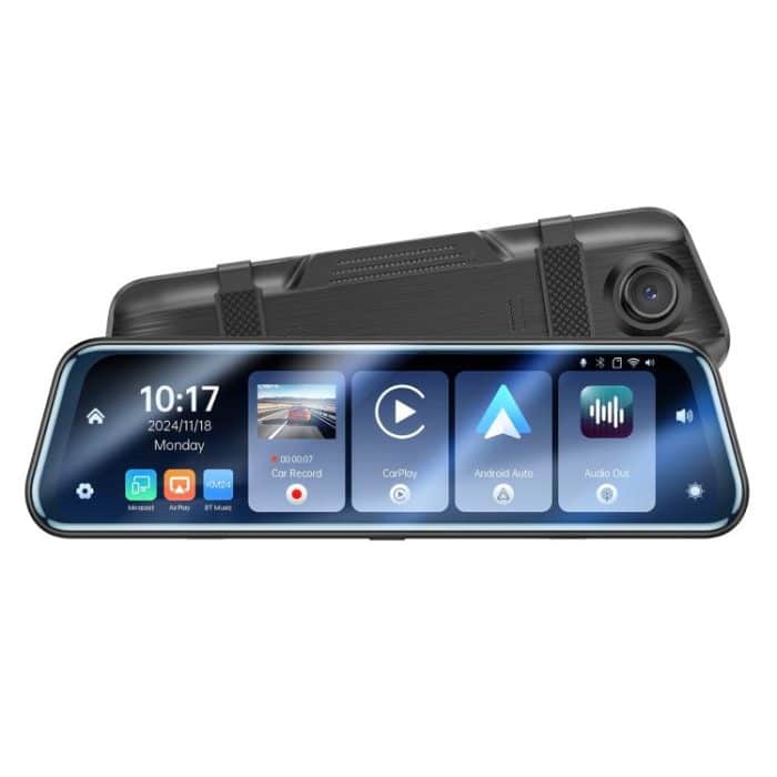 Yesido KM24 9.66 inch HD Image Reversing Assist CarPlay Streaming Rearview Mirror Dash Cam, KM24 – Bild 1