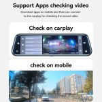 Yesido KM24 9.66 inch HD Image Reversing Assist CarPlay Streaming Rearview Mirror Dash Cam, KM24 – Bild 12