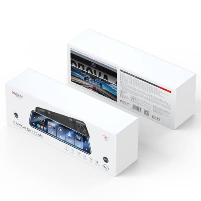 Yesido KM24 9.66 inch HD Image Reversing Assist CarPlay Streaming Rearview Mirror Dash Cam, KM24 – Bild 14