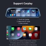 Yesido KM24 9.66 inch HD Image Reversing Assist CarPlay Streaming Rearview Mirror Dash Cam, KM24 – Bild 10