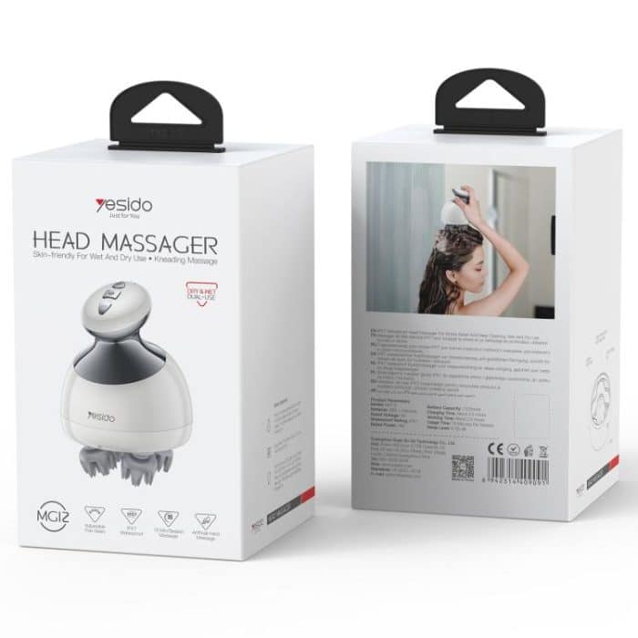 Yesido MG12 IPX7 Waterproof Intelligent Head Massager Care Instrument, MG12 – Bild 11