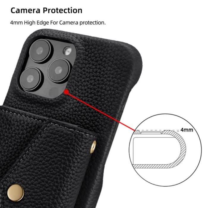 Litchi Texture Horizontal Card Bag Holder Phone Case with Long Lanyard, For iPhone 14 Plus, For iPhone 14 / 13, For iPhone 14 Pro, For iPhone 14 Pro Max – Bild 3