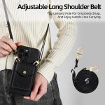 Litchi Texture Vertical Card Bag Holder Phone Case with Long Lanyard, For iPhone 16 Pro Max, For iPhone 16 Pro, For iPhone 16 Plus, For iPhone 16 – Bild 7