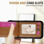 Litchi Texture Leather Ring Card Bag Holder Phone Case, For iPhone 16 Pro Max, For iPhone 16 Pro, For iPhone 16 Plus, For iPhone 16 – Bild 5