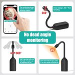 QJ700 1080P HD WiFi Panoramic 360-degree Snake Tube Camera, Support Motion Detection – Bild 5