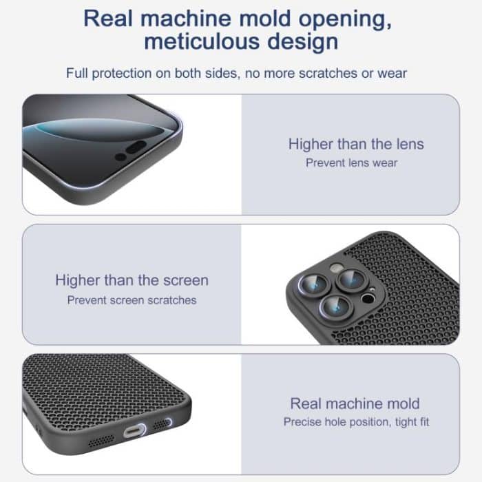Cooling Skin Feel PC Phone Case with Lens Film, For iPhone 16, For iPhone 15 Pro Max, For iPhone 15 Pro – Bild 7