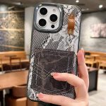 Denim Leather Pocket Design Phone Case, For iPhone 16 Pro Max, For iPhone 16 Pro, For iPhone 16 Plus, For iPhone 16, For iPhone 15 Pro Max, For iPhone 15 Pro, For iPhone 15 Plus, For iPhone 15