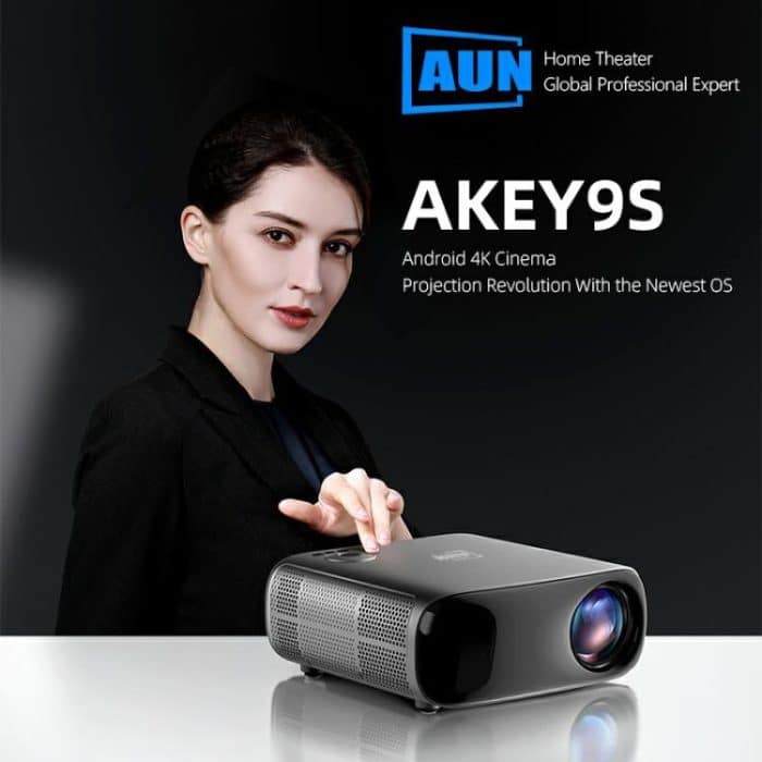 AUN AKEY9S 1080P 1000ANSI Autofocus WIFI Display Smart Projector, US Plug, UK Plug, AU Plug, EU Plug – Bild 2