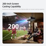 AUN AKEY9S 1080P 1000ANSI Autofocus WIFI Display Smart Projector, US Plug, UK Plug, AU Plug, EU Plug – Bild 9