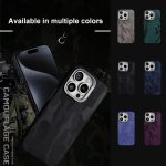 Camouflage Leather Metal Frame MagSafe PC Phone Case, For iPhone 13 Pro Max, For iPhone 13 Pro, For iPhone 13, For iPhone 12 / 12 Pro – Bild 9