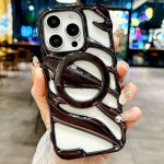 Cooling Hollow Electroplating TPU MagSafe Phone Case, For iPhone 15 Pro Max, For iPhone 15 Pro, For iPhone 15 Plus, For iPhone 15