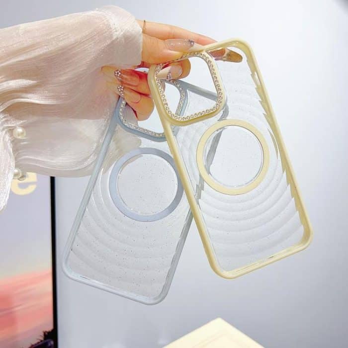 Transparent Glitter Starry Sky Top Diamond Frosted MagSafe Phone Case, For iPhone 16 Pro Max, For iPhone 16 Pro, For iPhone 16, For iPhone 15 Pro Max – Bild 7