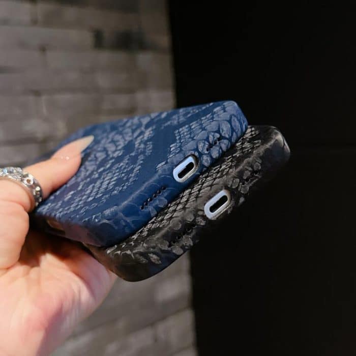 Plain Leather Snake Texture PC MagSafe Phone Case, For iPhone 16 Pro Max, For iPhone 16 Pro, For iPhone 16 Plus, For iPhone 16, For iPhone 15 Pro Max, For iPhone 15 Pro – Bild 5