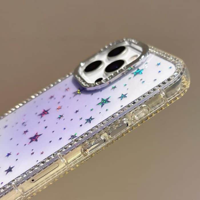 Holographic Starry Pattern TPU Hybrid IMD Full Coverage Phone Case, For iPhone 15 Pro Max, For iPhone 15 Pro, For iPhone 15 Plus / 14 Plus, For iPhone 15 – Bild 4
