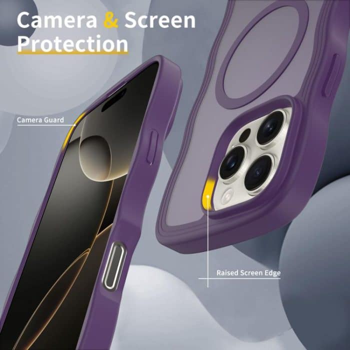 Skin Feel Wave Texture MagSafe Phone Case, For iPhone 15, For iPhone 14 Plus, For iPhone 14, For iPhone 14 Pro – Bild 3