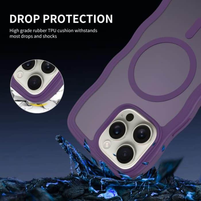 Skin Feel Wave Texture MagSafe Phone Case, For iPhone 15, For iPhone 14 Plus, For iPhone 14, For iPhone 14 Pro – Bild 4