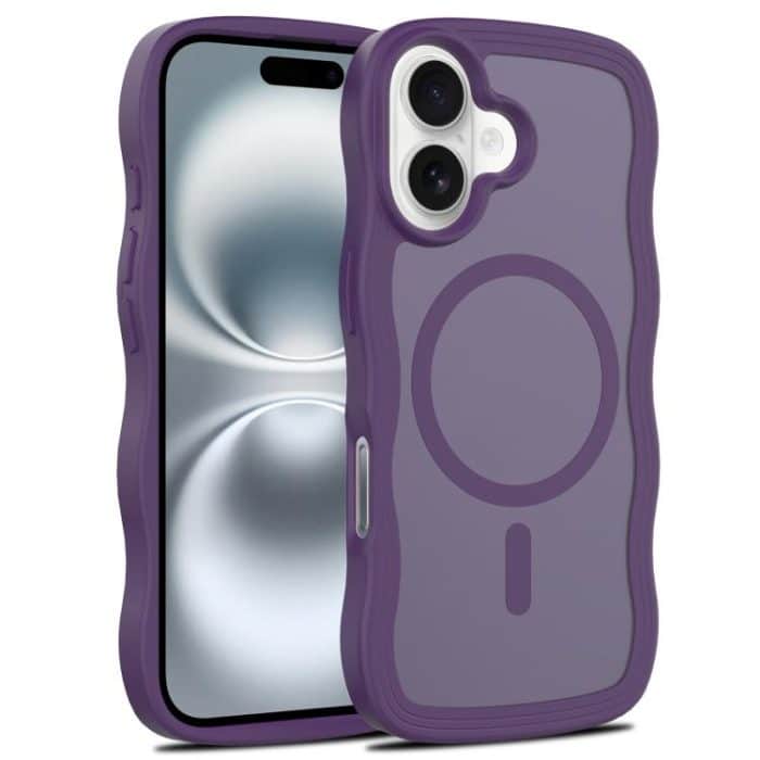 Skin Feel Wave Texture MagSafe Phone Case, For iPhone 16, For iPhone 15 Pro Max, For iPhone 15 Pro, For iPhone 15 Plus – Bild 1