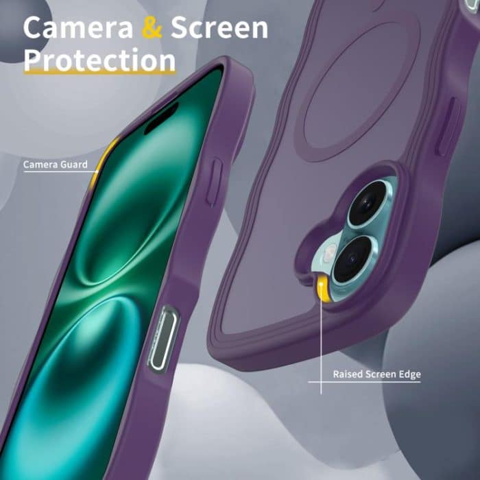 Skin Feel Wave Texture MagSafe Phone Case, For iPhone 16, For iPhone 15 Pro Max, For iPhone 15 Pro, For iPhone 15 Plus – Bild 3