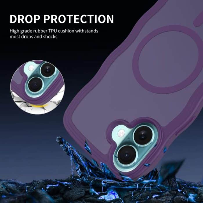 Skin Feel Wave Texture MagSafe Phone Case, For iPhone 16, For iPhone 15 Pro Max, For iPhone 15 Pro, For iPhone 15 Plus – Bild 4