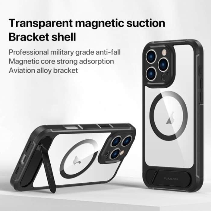FULEXIN L1 Series Transparent MagSafe Holder Phone Case, For iPhone 14, For iPhone 14 Pro, For iPhone 14 Pro Max – Bild 3