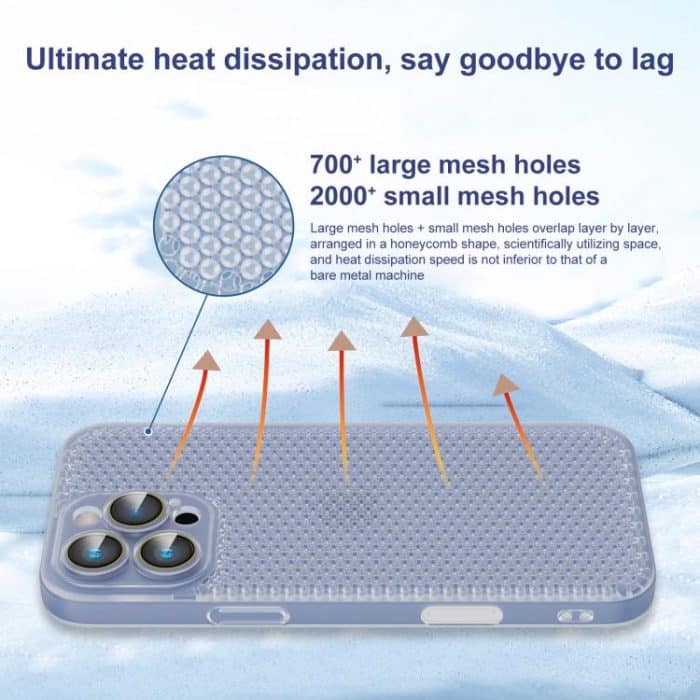 Ice Cream Dream Network Cooling PC Phone Case with Lens Film, For iPhone 13, For iPhone 12, For iPhone 12 Pro Max – Bild 5