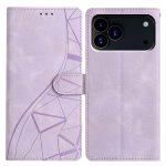 Handyhülle aus geprägtem Leder mit Dreiecken, For iPhone 17 Pro Max, For iPhone 17 Pro, For iPhone 17, For iPhone 17 Air