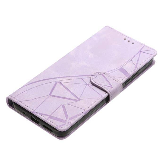 Handyhülle aus geprägtem Leder mit Dreiecken, For iPhone 17 Pro Max, For iPhone 17 Pro, For iPhone 17, For iPhone 17 Air – Bild 6