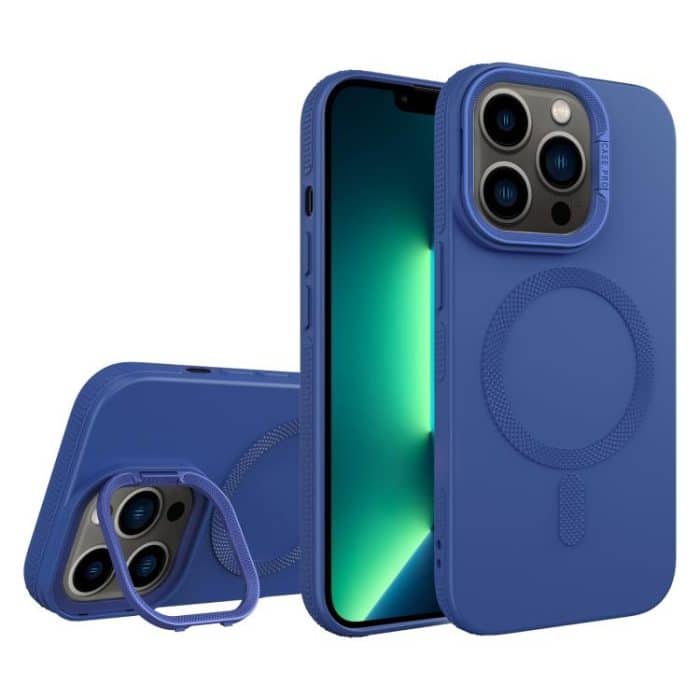 Diamond Texture Lens Holder Skin Feel MagSafe Phone Case, For iPhone 13 Pro Max, For iPhone 13 Pro, For iPhone 13, For iPhone 12 – Bild 1