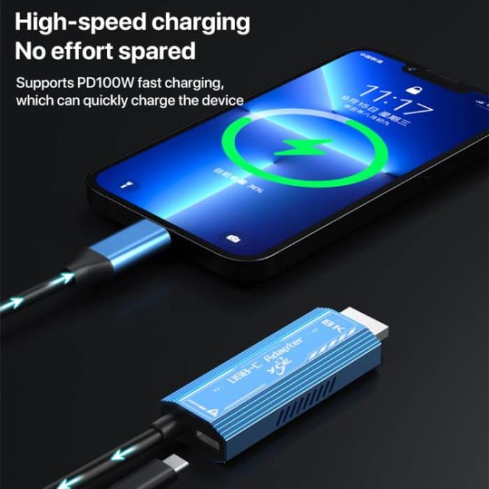 YCE-V286 Type-C to PD3.0 and HDMI 8K Adapter Cable, YCE-V286 – Bild 7