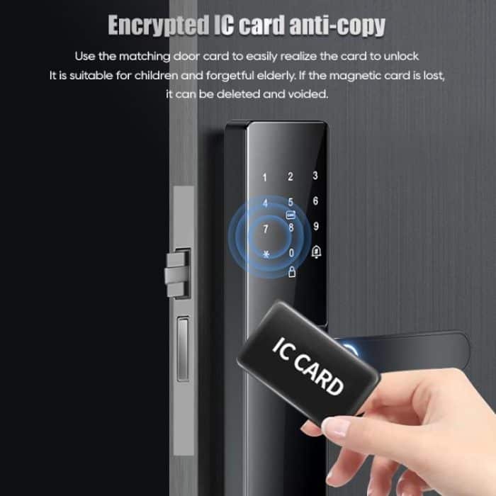 Z17 Tuya Smart WiFi Electronic Fingerprint Password Door Lock, 14.7cm, 16cm, 17cm, 18cm – Bild 5
