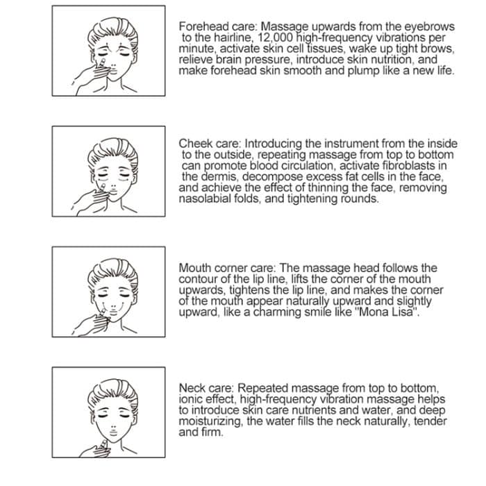 YJK029 3.7V 280mAh Ionenfarbe Licht Eye Beauty Instrument – Bild 11