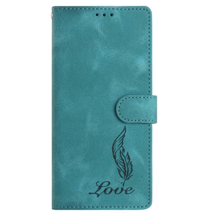 Skin Feel Embossed Feather Leather Phone Case, For iPhone 14 Pro, For iPhone 14 Pro Max, For iPhone SE 2022 / SE 2020 / 8 / 7 – Bild 2