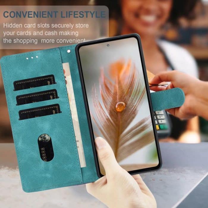 Skin Feel Embossed Feather Leather Phone Case, For iPhone 14 Pro, For iPhone 14 Pro Max, For iPhone SE 2022 / SE 2020 / 8 / 7 – Bild 6