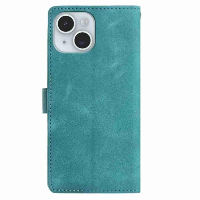 Skin Feel Embossed Feather Leather Phone Case, For iPhone 15, For iPhone 14 Plus, For iPhone 14 – Bild 3