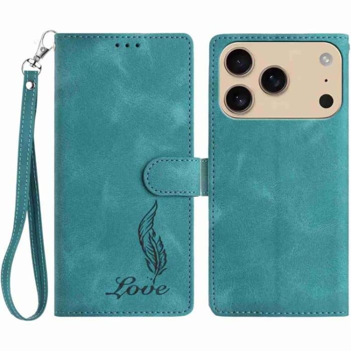 EDA007956530A.jpg Skin Feel Embossed Feather Leather Phone Case, For iPhone 17 Pro Max, For iPhone 17 Pro, For iPhone 17 – Bild 1