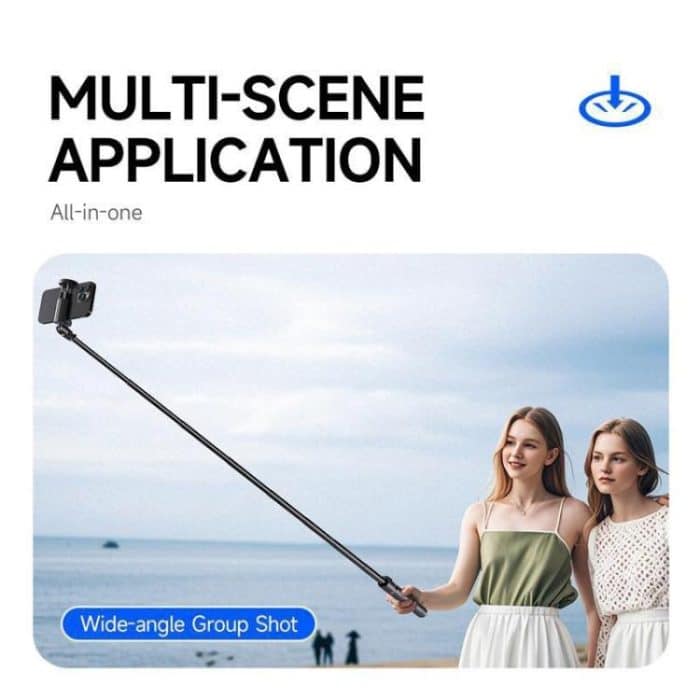 TT01 1.77m All-in-one Auto Pop Open Tripod Magnetic Remote Selfie Stick – Bild 12