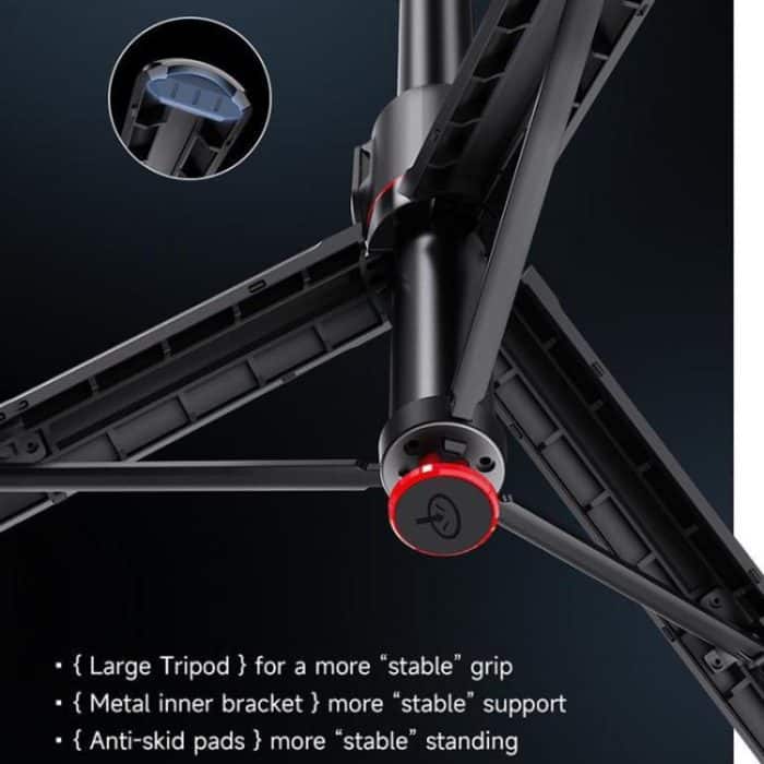TT01 1.77m All-in-one Auto Pop Open Tripod Magnetic Remote Selfie Stick – Bild 4