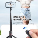 TT01 1.77m All-in-one Auto Pop Open Tripod Magnetic Remote Selfie Stick – Bild 7